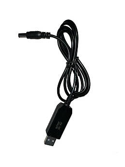 Кабель живлення USB - DC 5.5 x 2.1 мм c перетворювачем 5v - 9v для роутерів (1 м)