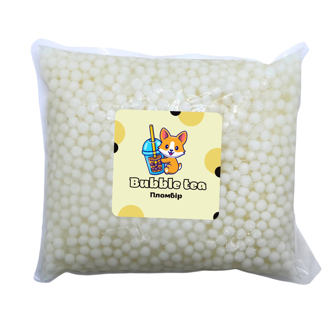 Bubble tea кульки смак "Пломбір" 1.25кг Дой пак