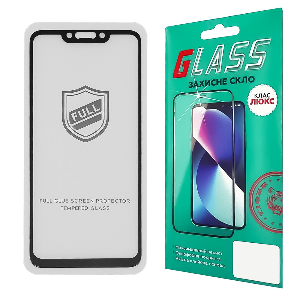 TU TU Защитное стекло для Huawei P Smart Plus (2018)/ Nova 3i Full Glue (0.25 мм, 2.5D, чёрное) Люкс, фото 1