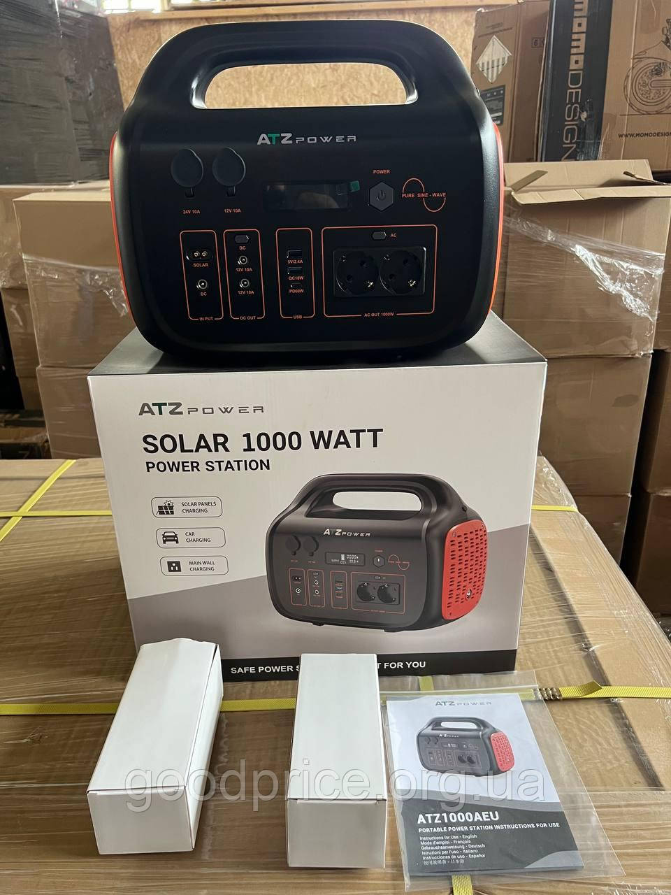 Портативна зарядна станція повербанк ATZ Power 1000 Вт для дому, кемпінгу, фото 1