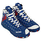 Борцовки шкіряні Fistrage 9736 розмір 43 Blue-White, фото 3