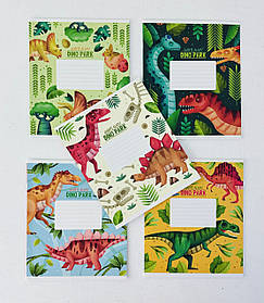 Зошит 12 аркушів У клітку Dino park 3227(12к) Школярик