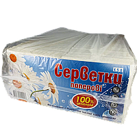 Салфетка барная "Malvar" белая однослойная 450шт/уп (5уп/мешок)