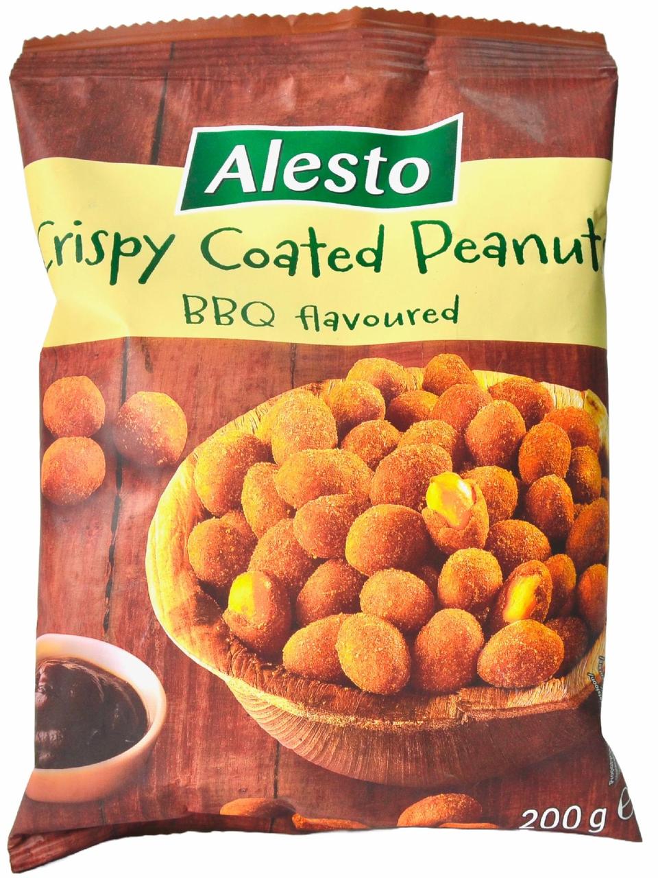 Арахіс в клярі зі смаком барбекю Alesto Crispy BBQ Flavour 250г. Німеччина