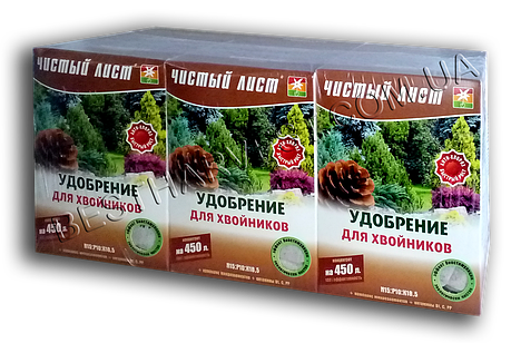 Добриво "для хвойників" 300 г «Чистий лист», оригінал, фото 1