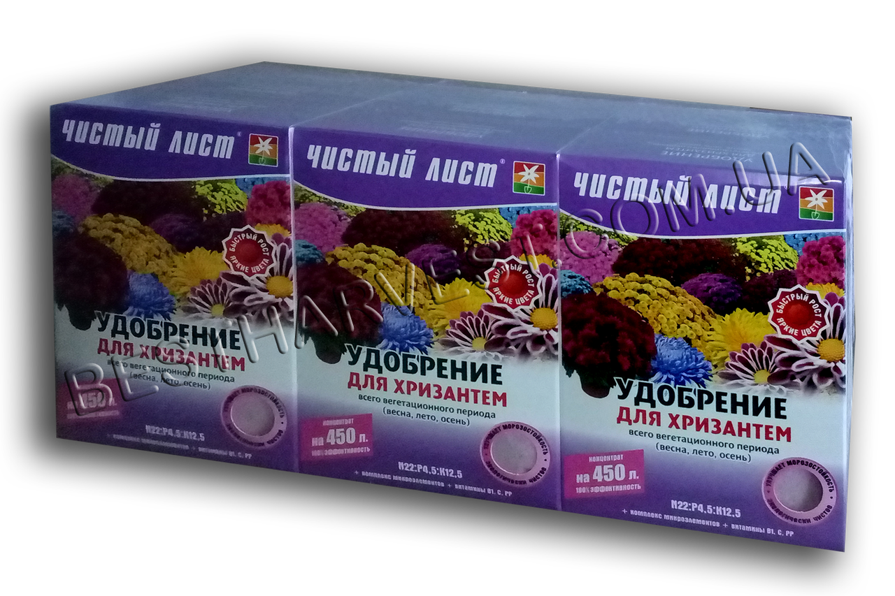 Добриво для хризантем 300 г «Чистий лист», оригінал