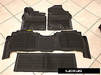 Lexus LX570 LX 570 2013-2021 килимки килимки гумові чорні передні задній 3 ряд Нові Оригінал