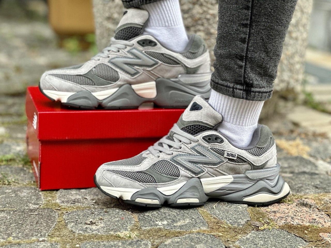 Чоловічі кросівки New Balance 9060 Joe Freshgoods Dark Gray (Сірі) Нью Баланс 9060 замша текстиль демісезон