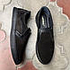 Перфоровані мокасини чорні з нубуку 46 47 48 49 розмір, фото 5