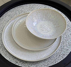 СІМЕЙНИЙ НАБІР СТОУН (6 ВЕЛИКИХ ТАРІЛОК + 6 МАЛИХ ТАРІЛОК + 6 МИСОК)