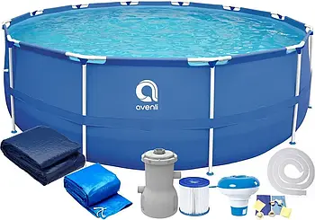 Басейн каркасний AVENLI 305 x 76 см комплект 16в1 для купання дітей дачі будинка для саду