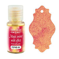 Суха фарба Magic paint with effect Троянда із золотом 15 мл