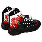 Борцовки шкіряні Fistrage 9736 розмір 40 Black-Red-White, фото 6