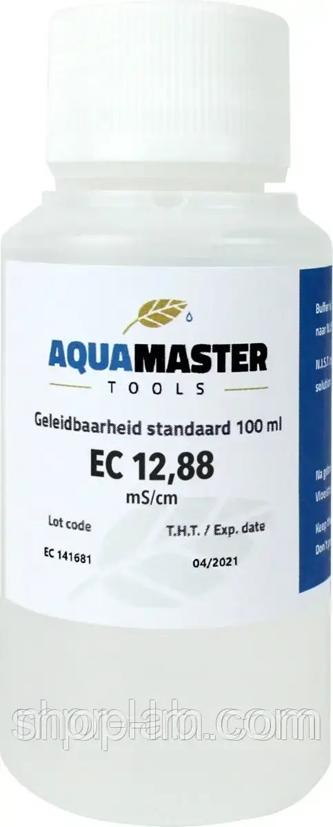 Калібрувальний розчин EC 12.88 µS/cm для ЕС-метрів (100мл) Aqua Master, Нідерланди, 1099