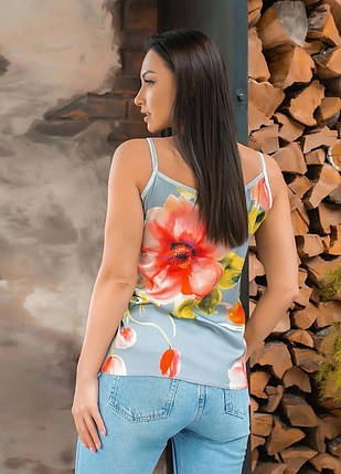 Неймовірна жіноча блузка, тканина "Шовк" 48, 50, 52 розмір 48, фото 3