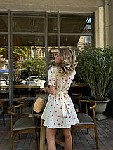 Красиве плаття вільного муслін короткі рукави розміри норма, фото 3