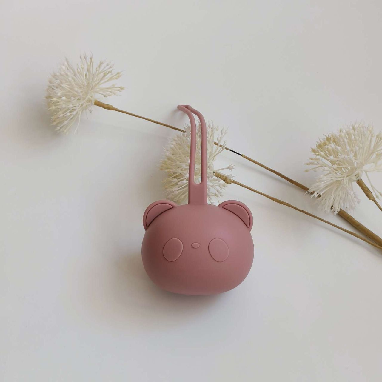 Силіконовий контейнер для пустушки Panda BIBS - Dusty Rose, фото 1