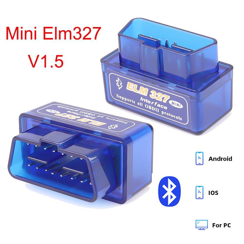 Сканер діагностики авто ELM327 OBD2 Bluetooth V1.5 Blue (4113), фото 1