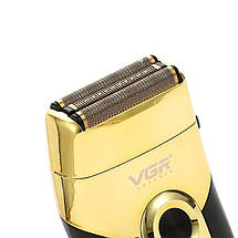 Електробритва VGR V-383 чоловіча професійна шейвер акумуляторна для сухого та вологого гоління, фото 4