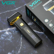 Електробритва VGR V-355 чоловіча професійна шейвер акумуляторна для сухого та вологого гоління, фото 4