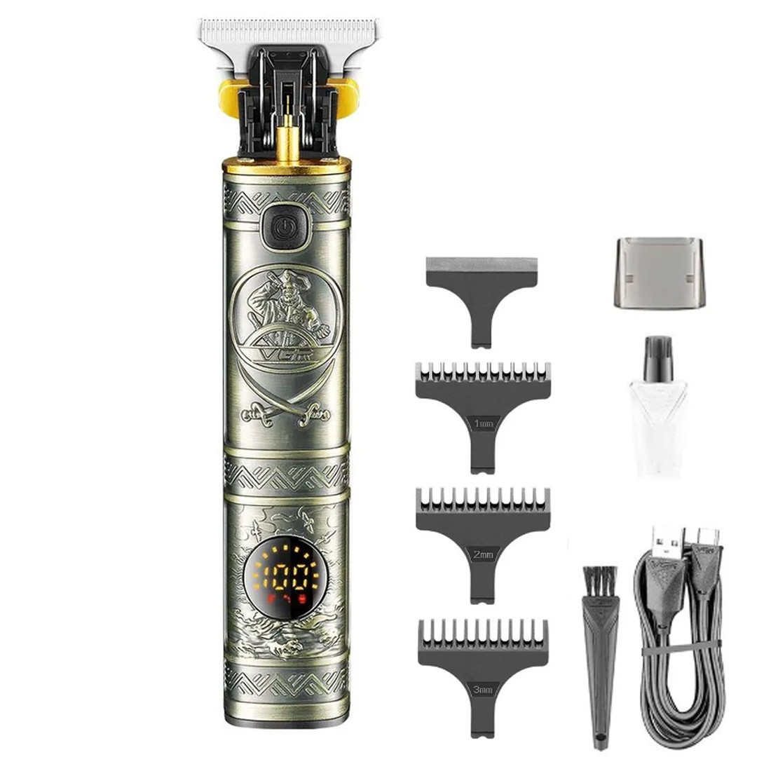 Професійний тример VGR V-097 машинка для стриження волосся й бороди на акумуляторі з насадками