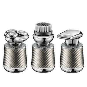 Електробритва VGR V-391 чоловіча професійна роторна акумуляторна для сухого та вологого гоління