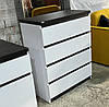 Комод 4Ш Мія Біла німфея/Бетон темний Світ Меблів, фото 7