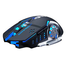 Ігрова комп'ютерна миша RIAS T2 бездротова з RGB підсвічуванням Black (3_05061)