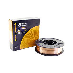 Обміднений зварювальний дріт 0,8мм (упаковка - 5кг) ER70S-6(СВ08Г2С) TM Welding Dragon