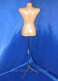 Манекен жіночий на хромованій ніжці тілесного кольору триноге розмір 42-44, фото 7