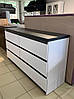 Комод 3Ш+3Ш Мія Біла німфея/Бетон темний Світ Меблів, фото 9