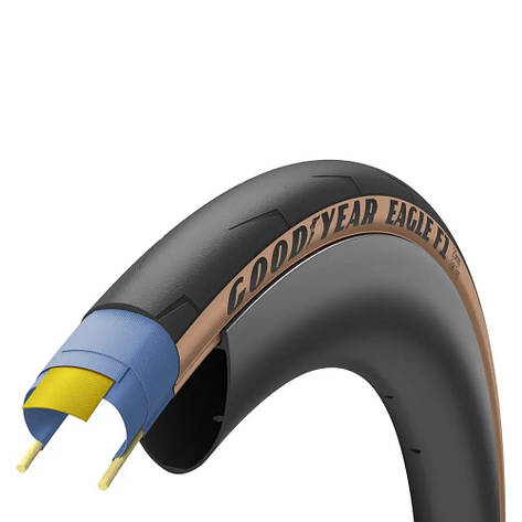 Покришка 700x28 (28-622) GoodYear EAGLE F1 SuperSport Tube Type, Blk/Tan, фото 1