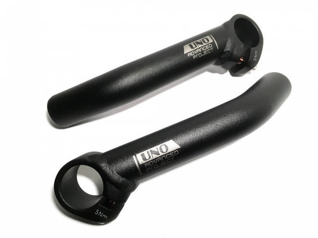 Ріжки керма 22,2×130ММ алюмінієві чорні UNO SBE-16, фото 1