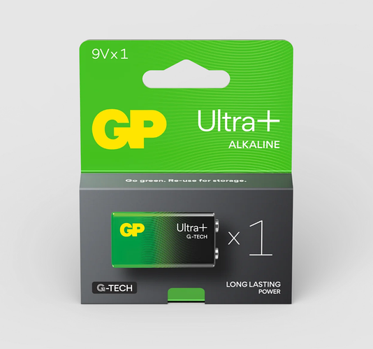 Батарейка крона GP ULTRA+ Alkaline 6LF22 9V 1 шт. блистр (ID#2275620492 ...