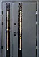 Вхідні металеві двері Страж Slim S 1220х2050 мм антрацит Ліві