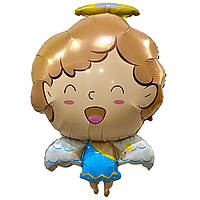 Фольгована велика повітряна куля для новонароджених, Ангел хлопчик, 28" 70 см