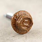 Саморіз RAL 0001 4,8х35 (колір - золотий дуб) в дерево (покрівля/фасад) з шестигранною головкою та шайбою EPDM, фото 2