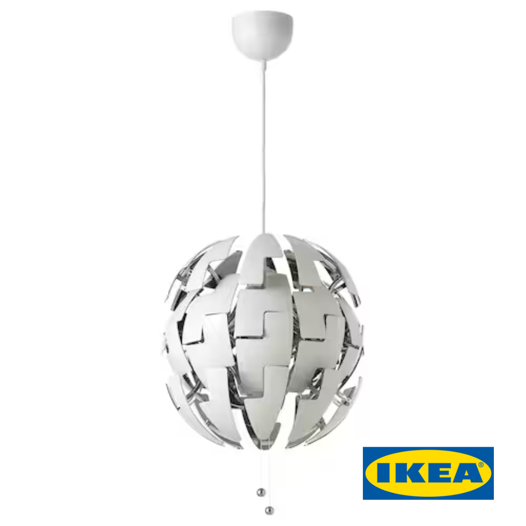 Підвісний світильник IKEA PS 2014 (ІКЕА ПС 2014). Білий/Сріблястий. 903.114.94