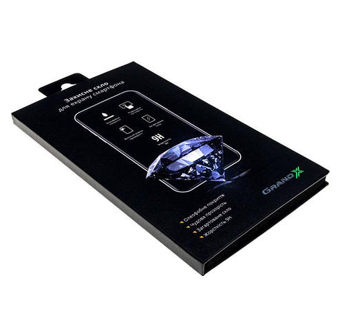 Захисне скло Grand-X для Apple iPhone 7 Black, 0.33мм (GXAIP7PB), фото 1