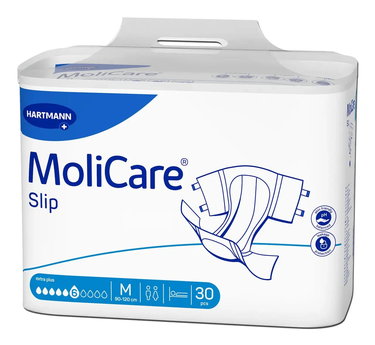 Підгузки для дорослих 6 крапель MoliCare Extra Plus M 30шт/уп