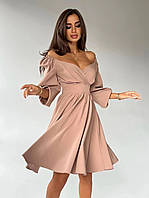 Изящное платье миди длины Ткань: костюмная Армани Размеры 42-44, 46-48, 50-52