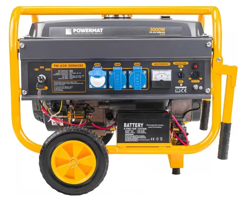 Генератор бензиновий POWERMAT PM-AGR-3000M2KE 3,0 кВт