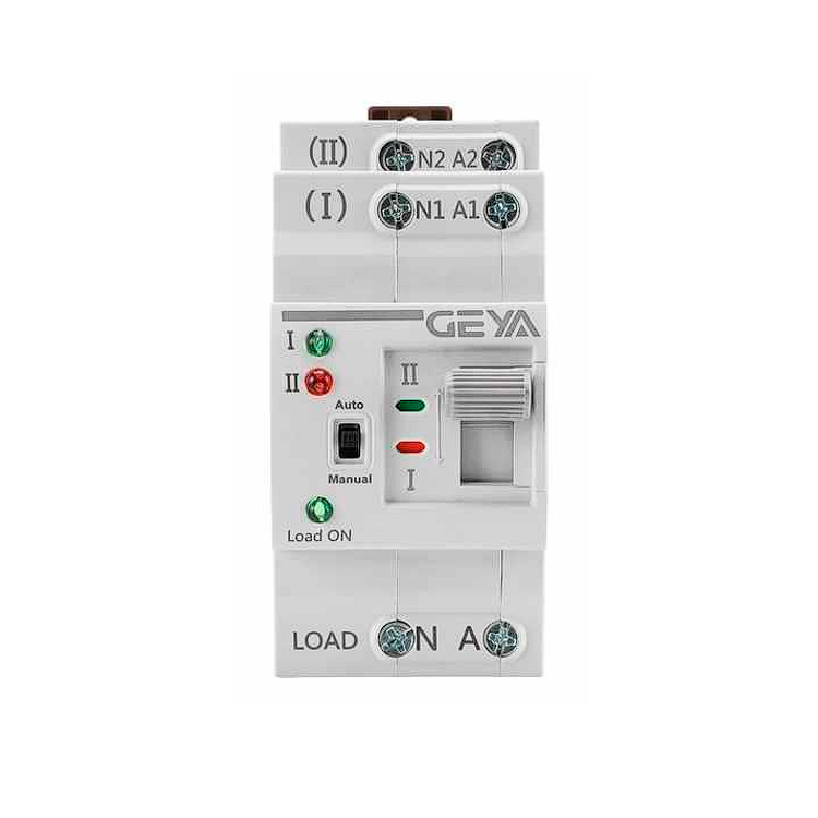 Модульний автоматичний перемикач введення резерву GEYA G2R 2P 25А АВР ATS однофазний, фото 1