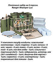 Набір для пікніка на 6 персон з набором посуду термосумка Ranger, фото 3