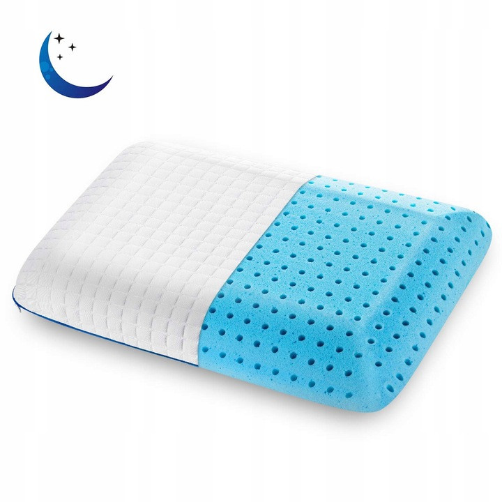 Подушка ортопедична COOLING GEL Memory 80х40см + наволочка Польща, фото 1