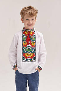 Вишиванка для хлопчика "Дарій", дитяча вишиванка з етнічним орнаментом