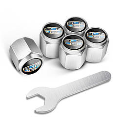 Захисні ковпачки на ніпеля шин автомобіля з логотипом Geely