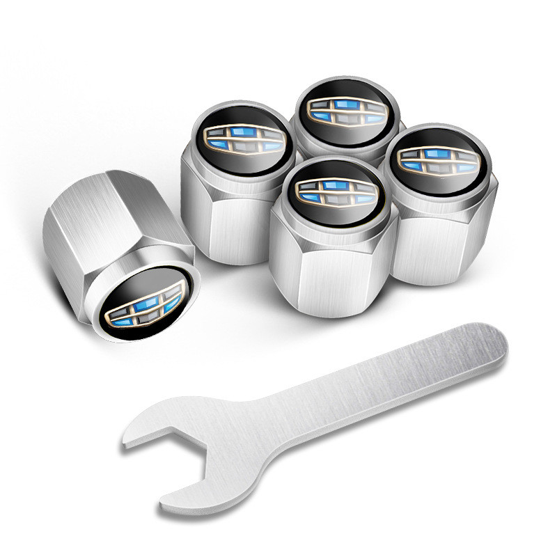 Захисні ковпачки на ніпеля шин автомобіля з логотипом Geely, фото 1