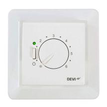 140F1030 Терморегулятор Devi Devireg 530, +5...45 °C, механічний, вбудований, дротовий датчик, 15A, 230В,, фото 1