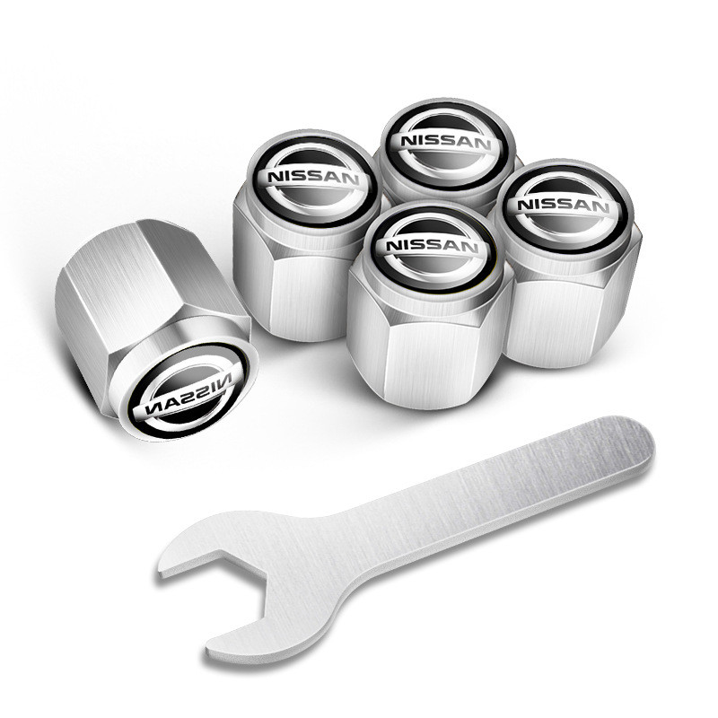 Захисні ковпачки на ніпеля шин автомобіля з логотипом Nissan, фото 1